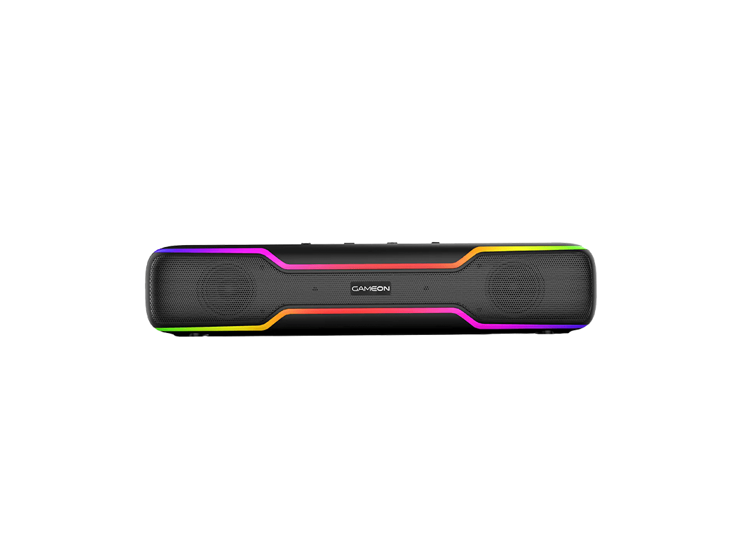 GAMEON Dominator Blaze Wireless RGB Gaming Soundbar - Black in Qatar GAMEON Dominator Blaze Wireless RGB Gaming Soundbar - Black in Qatar